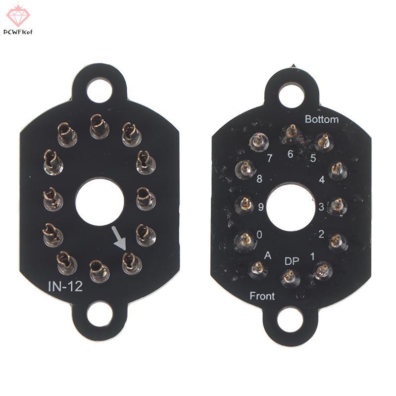 [PCW-T] 1 / 4 Giá đỡ ống gốm Nixie 12pin Soet IN-12 Ống phát sáng Giá đỡ ống Soet IN12