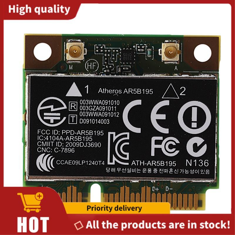 AR9285 AR5B195 150M + BT3.0 Thẻ không dây PCI-E nửa Mini SPS:593127-001 592775-001 cho 430 431 435 4