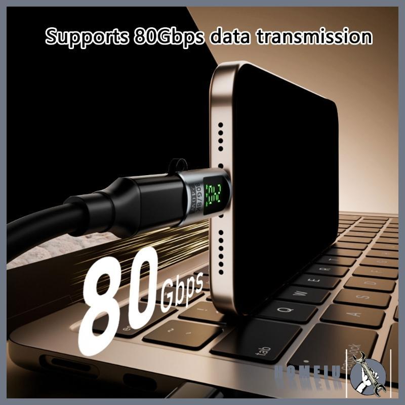 HOMEIU 80Gbps USB C 4 0 Bộ chuyển đổi PD240W Loại C Bộ mở rộng USB C Bộ chuyển đổi OTG để truyền dữ 