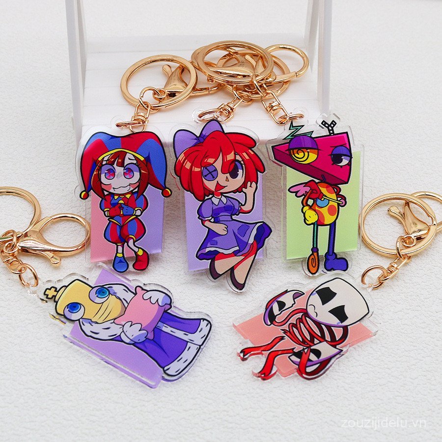 Bán chạy THE AMAZING KỸ THUẬT SỐ CIRCUS KỸ THUẬT SỐ CIRCUS Acrylic Móc Khóa Chú Hề Quyến Rũ