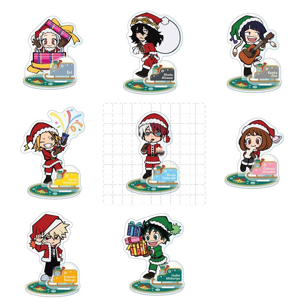 Trò Chơi My Hero Giới Học Thuật Acrylic Đứng Búp Bê Anime Ochako Uraraka Katsuki Bakugo Hình Đồ Chơi