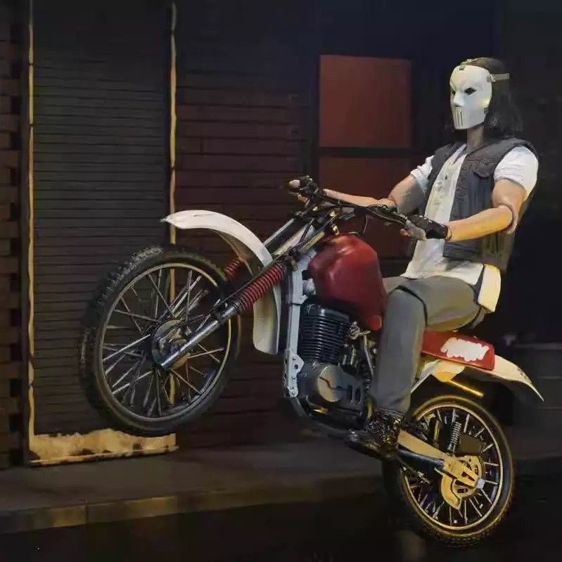 [Hàng có sẵn] NECA Ninja Turtles Cathy Jones Motorcycle Set Gold Label 1 / 12 Nhân vật hành động