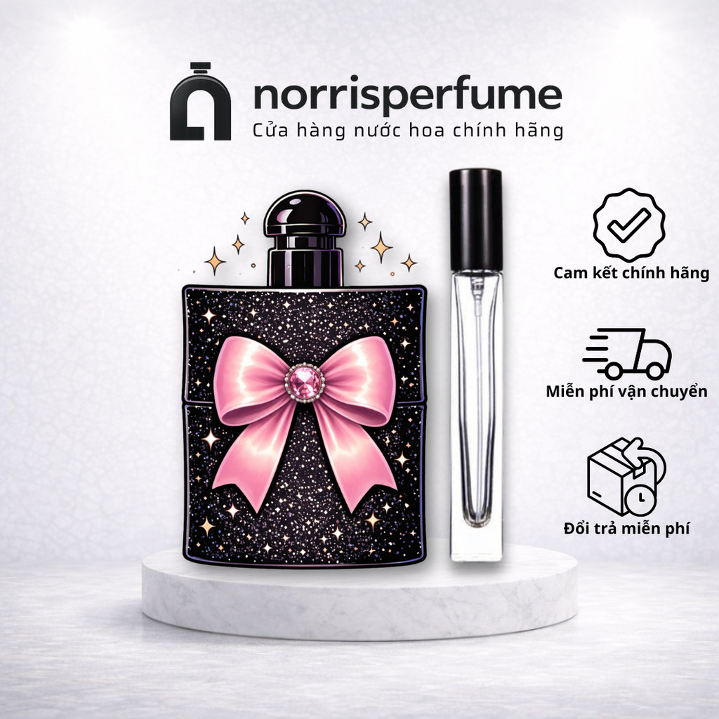 [ Chính hãng ] Nước hoa nữ chiết 10ml Black Norrisperfume Opium style EDP quyến rũ, sang trọng
