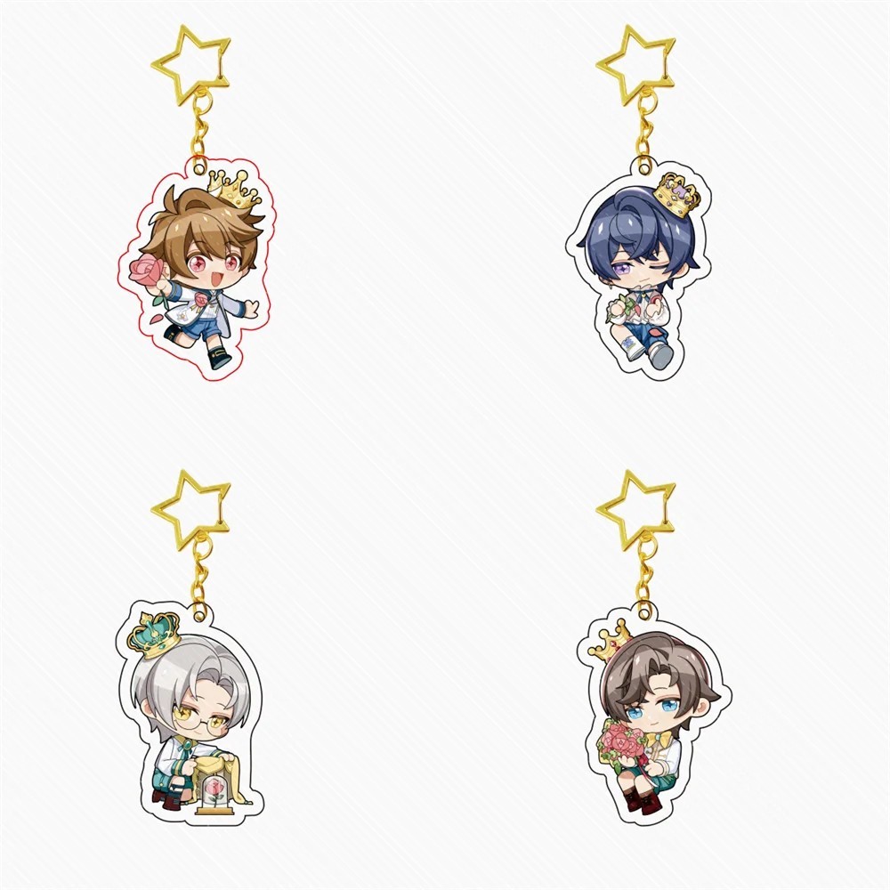 Móc khóa Tears of Themis Acrylic Chibi 6cm mẫu Luke Artem Vyn Marius phụ kiện trang trí balo túi xác