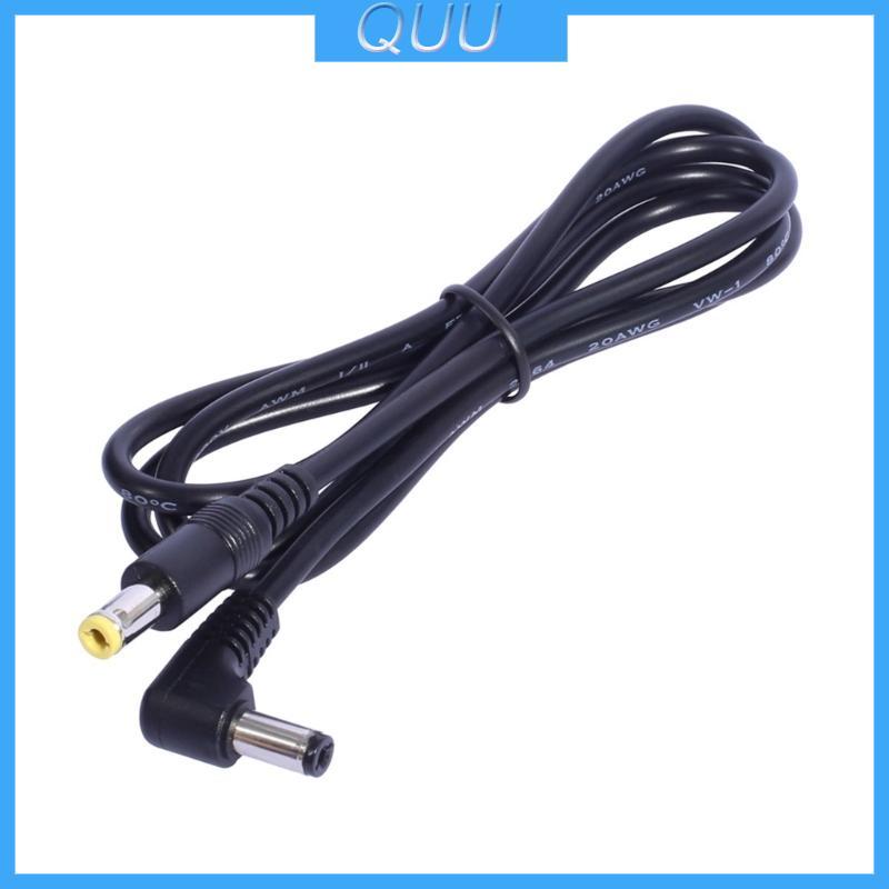 QUU 90 Độ DC5521 Nam Đến Đầu Thẳng DC5521 Nam Dây Cáp Nối Dài Nguồn