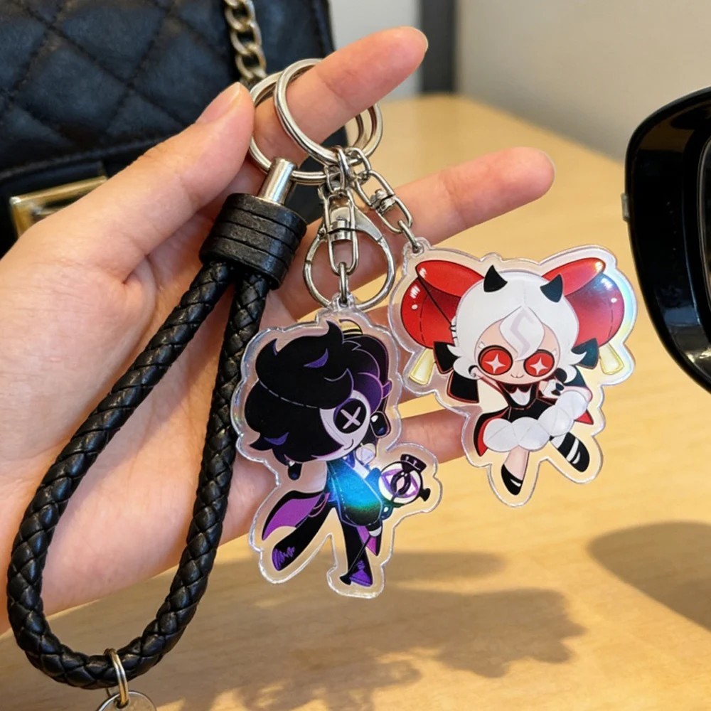 Móc khóa Cookie Run Kingdom Candy Apple Cookie Black Sapphire Cookie Mica Acrylic Trong Suốt Treo Cặ