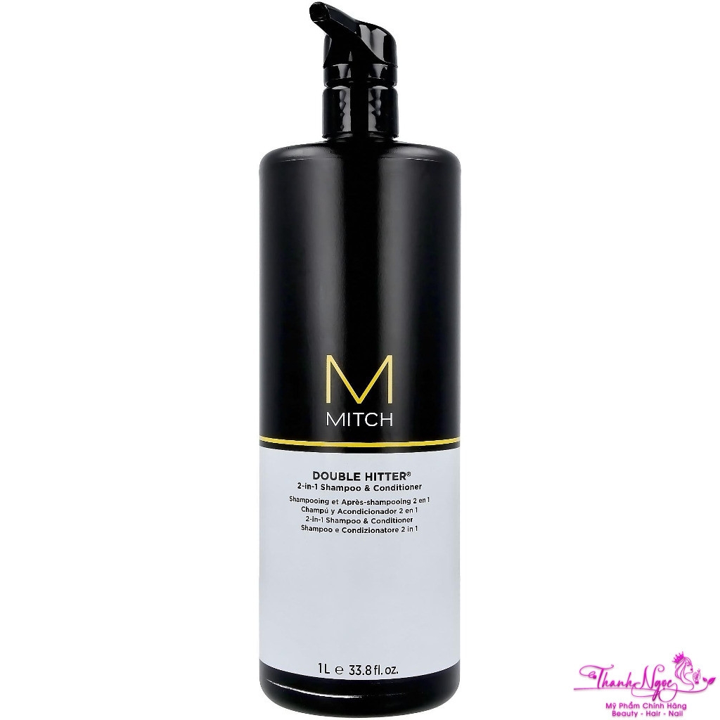 Dầu gội và xả 2 trong 1 Double Hitter Paul Mitchell Mitch 1000ml . TN