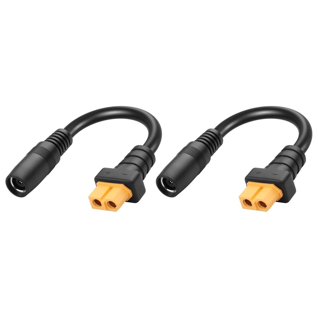 Cáp chuyển đổi GINTOOYUN 2 CÁI XT60 sang 8mm Cáp nguồn DC8020 sang XT60 14AWG DC8mmx2.0mm Dây nguồn 