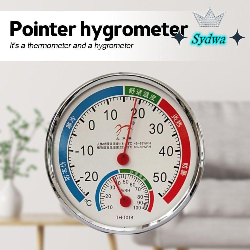Đồng hồ đo nhiệt độ SYDWA Con trỏ tròn Mini 20% -100% Máy đo độ ẩm