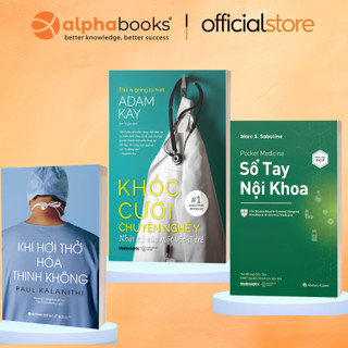 Sách lẻ/combo kinh điển ngành y: khi hơi thở hóa tk + khóc cười chuyện nghề y +sổ tay nội khoa