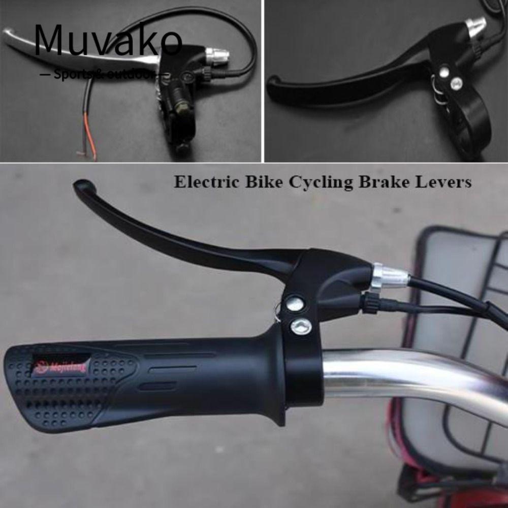 Tay cầm phanh MUVAKO cho xe đạp BMX và xe đạp điện, làm từ hợp kim nhôm siêu nhẹ với dây công tắc đi