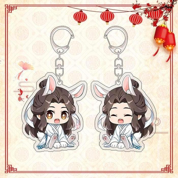 Gantungan Kunci TCGF MDZS Heaven OfficiaI's Blessing Akrilik Transparan Keychain Wang Ji MDZS Souven