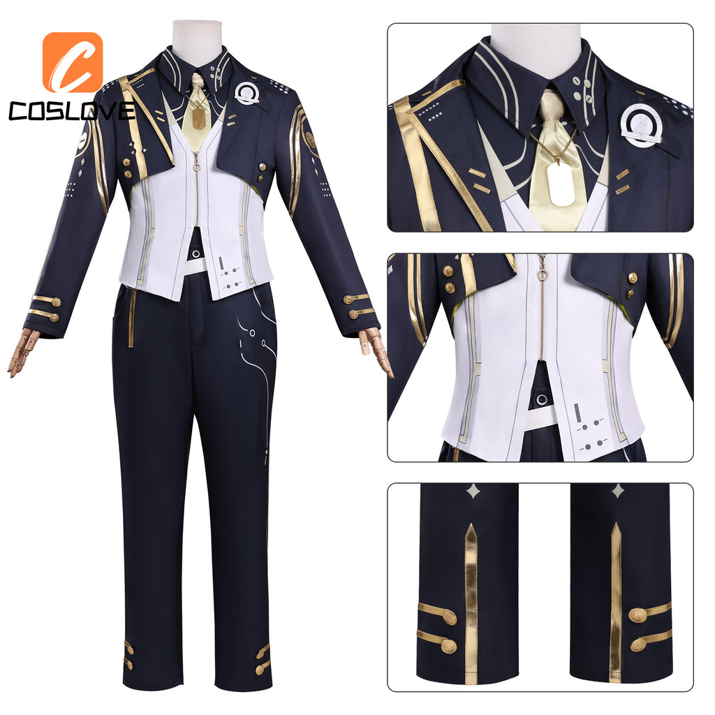 Trang phục cosplay đồng phục học sinh nam phong cách anime Wuthering Waves Rover