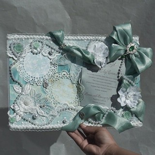 Thắt Túi Đau Tự Làm Chất Liệu Trọn Bộ Xanh Series Bộ Full Set Tie Board Vật Liệu Trang Sức Nhỏ Tự Làm Túi Đau Chất Liệu AA323 #.