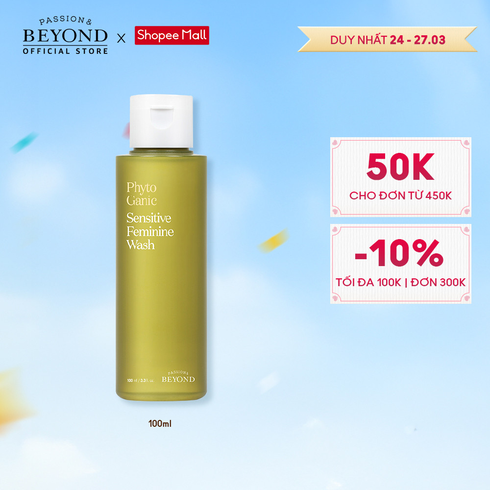 [Beyond Official] Dung dịch vệ sinh phụ nữ Beyond Phytoganic Sensitive Fem Wash 100ml