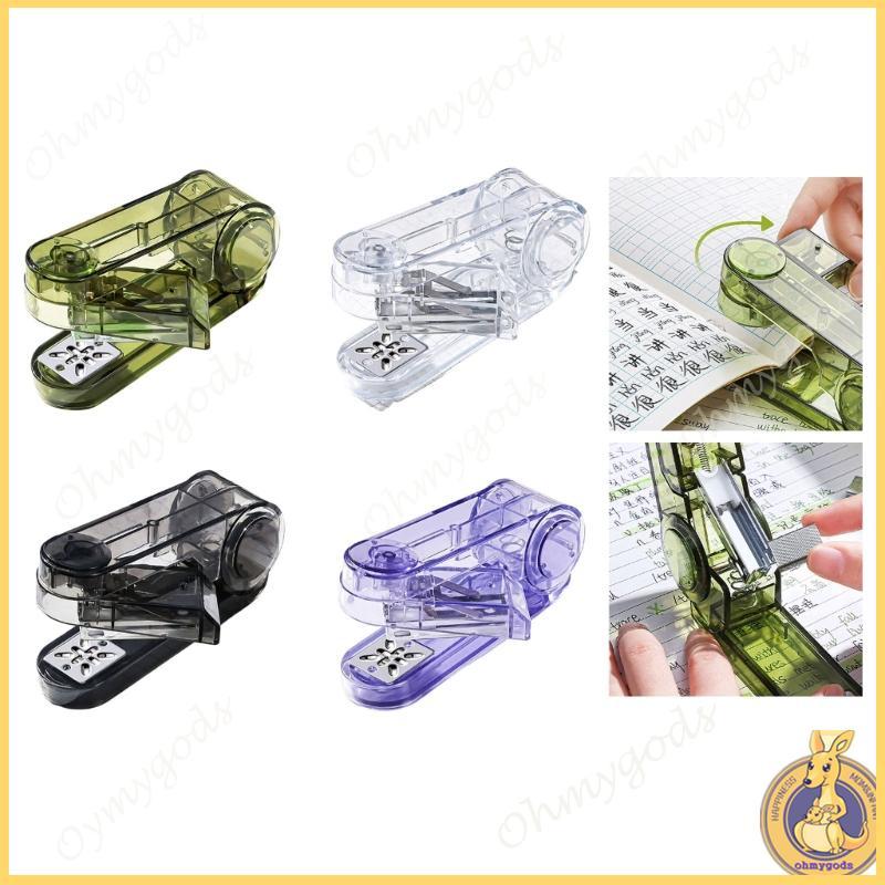 OMG * Máy ghim để bàn xoay 360 độ Dễ dàng tải Máy bấm kim xoay Máy bấm kim văn phòng