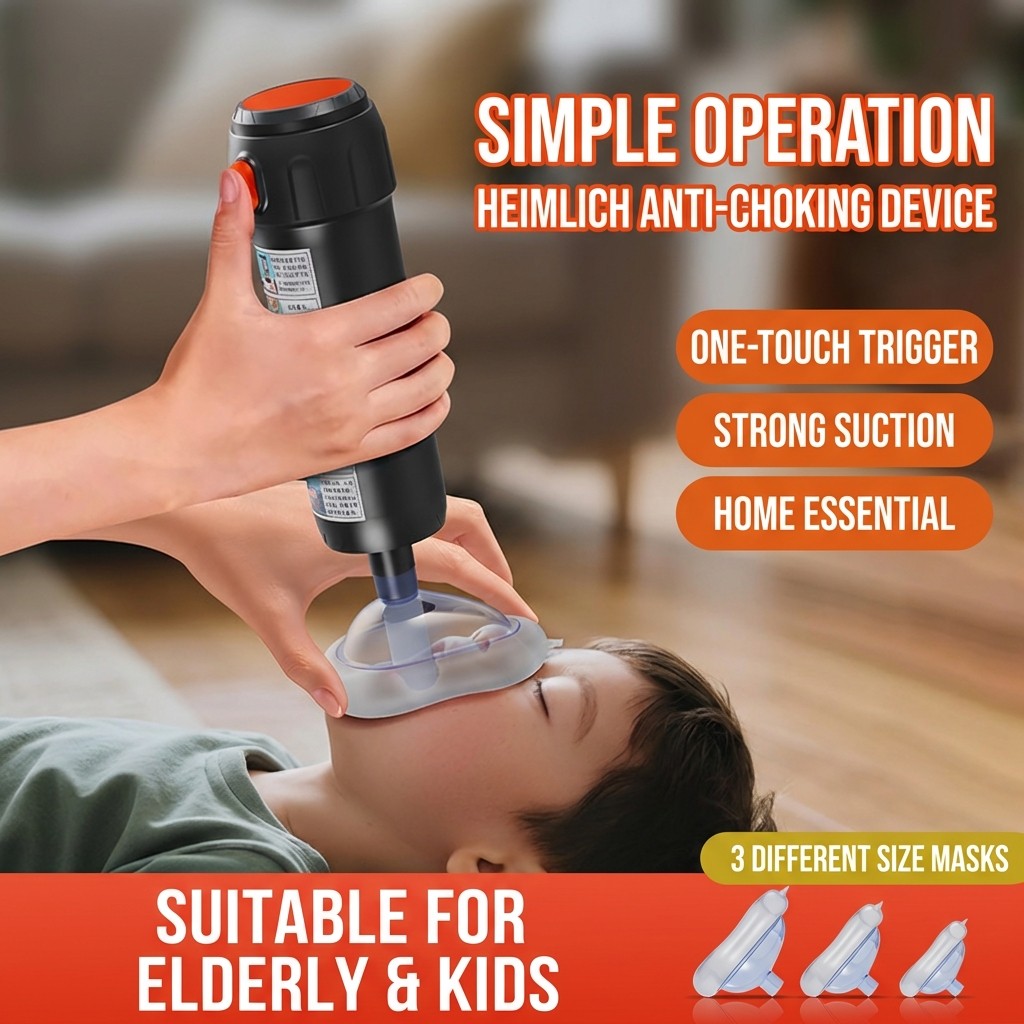 Thiết bị chống sốc Heimlich với mặt nạ áp suất âm sơ cứu dành cho trẻ em
