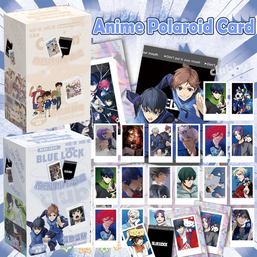 Thẻ polaroid Blue lock Detective Conan photocard Nagi reo mikage bài ảnh anime figure lomo card