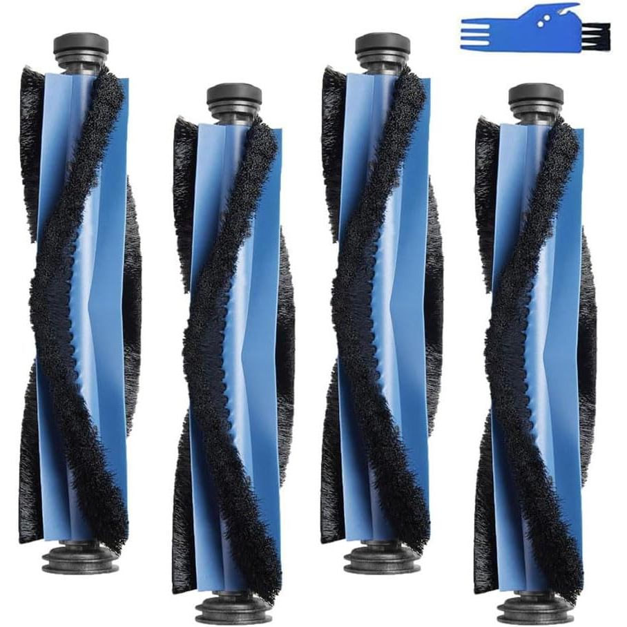 4 Gói X10 Bàn Chải Chính Phụ Kiện Thay Thế Phù Hợp Cho eufy X10 Pro Omni Robot Hút Bụi, 1 Dụng Cụ Vệ