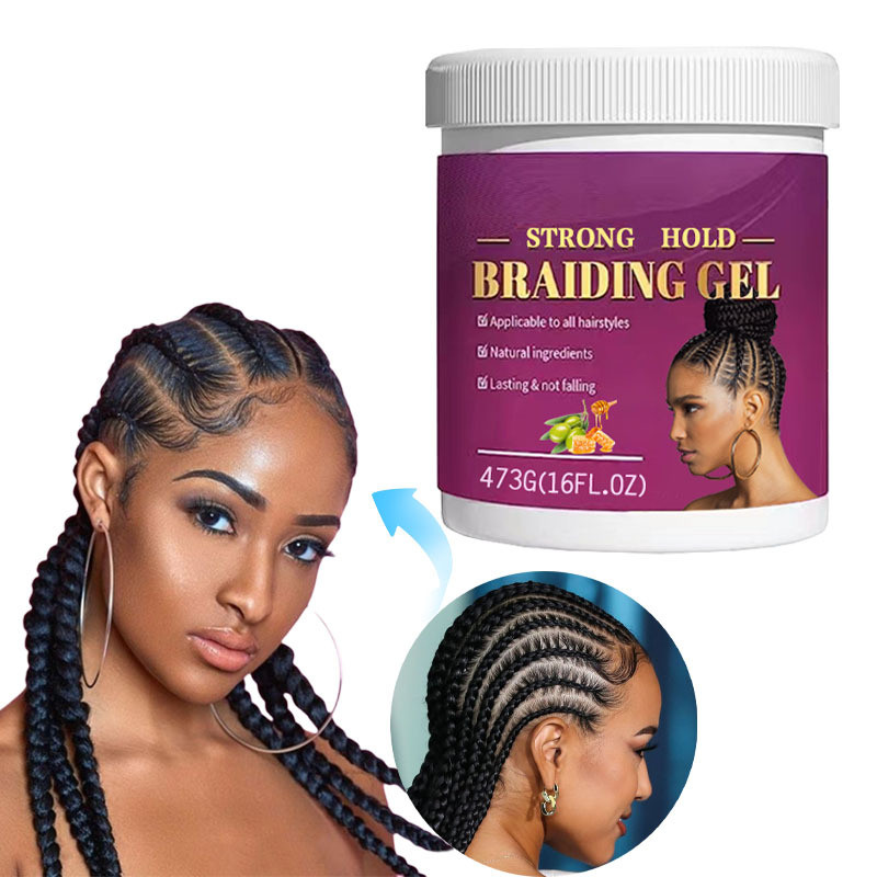 Gel Bím Bẩn Braid Đan Gel Tóc Braid Gel Dưỡng Ẩm Tạo Kiểu Không Phai Màu Bẩn Bím Tóc Sáp [HJS]