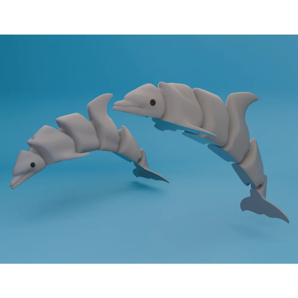 Mô hình đồ chơi Cá Heo in 3D, mô hình cá mập, cá mập baby shark