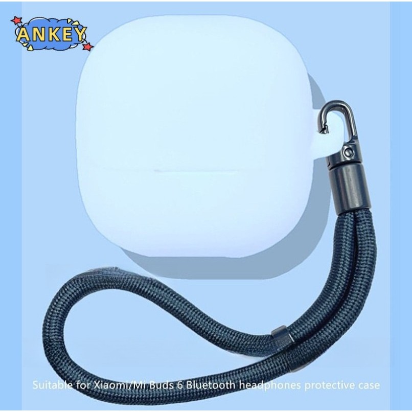 Earphone Case for Xiaomi Buds 6 Silicone Cases With Hook Protective Shockproof Wireless Earphone Cov