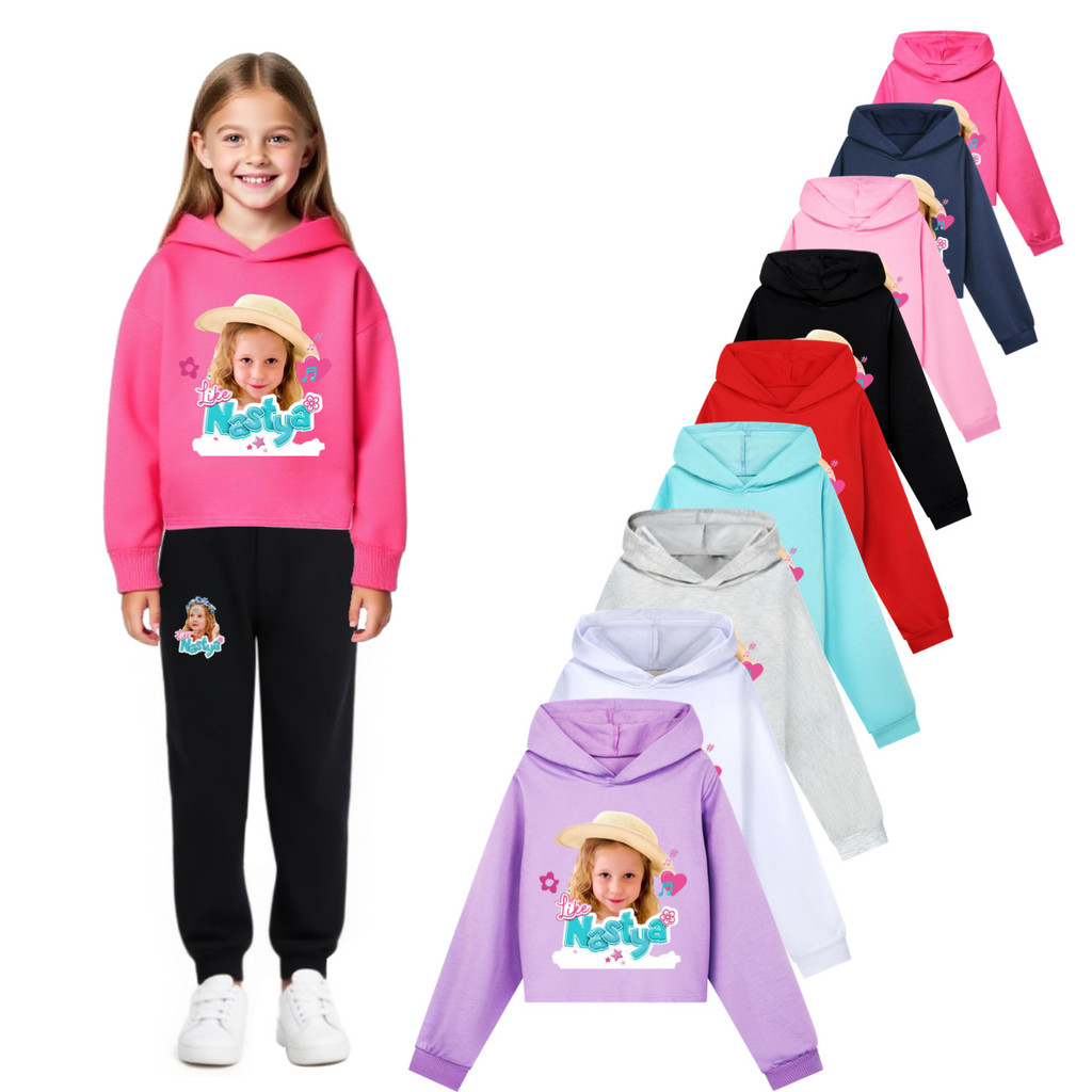 5557 Trẻ Em Bé Gái Nastya In Áo Dài Tay Áo Khoác Top