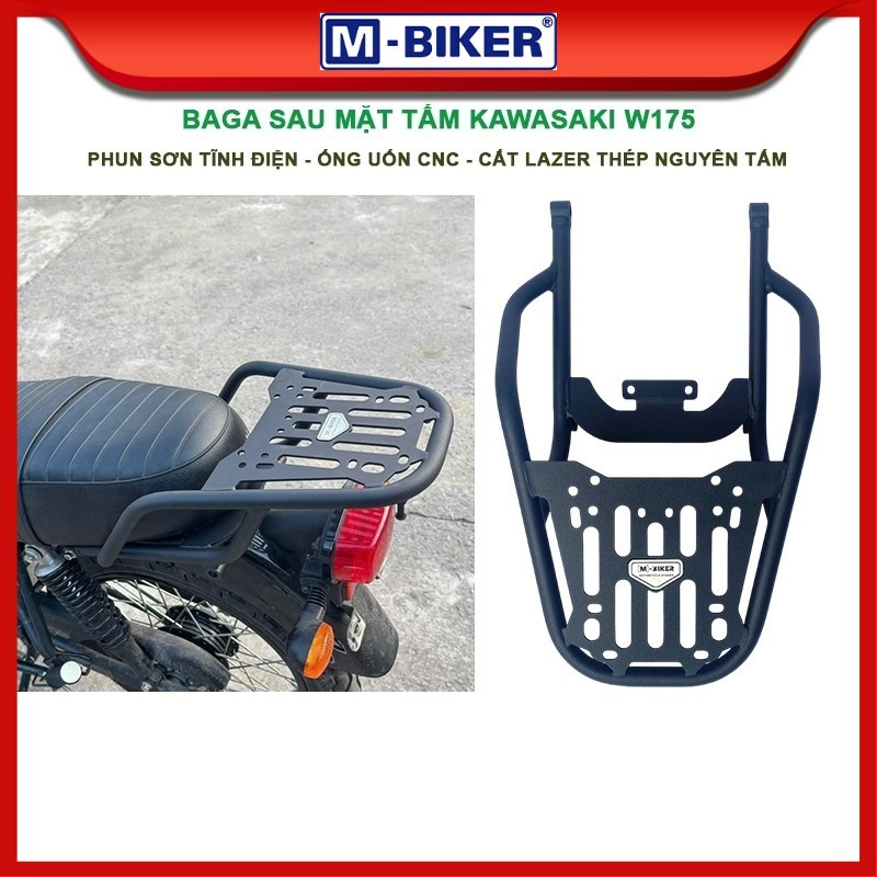 Baga sau W175, Baga sau Kawasaki W175, Cảng sau gắn thùng dành cho Kawasaki W175 chính hãng MBIKER
