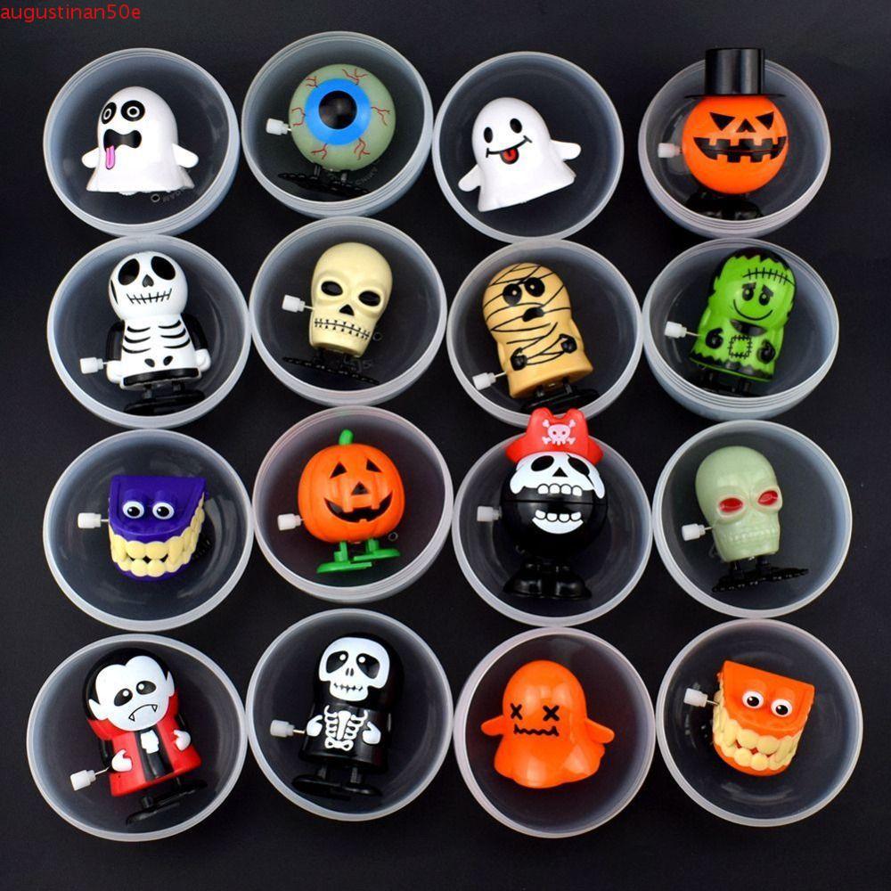 VERGE Wind-up Toy, Halloween Series Jumping Halloween Clockwork Đồ chơi, DIY Pirate Head Fairy Spiri