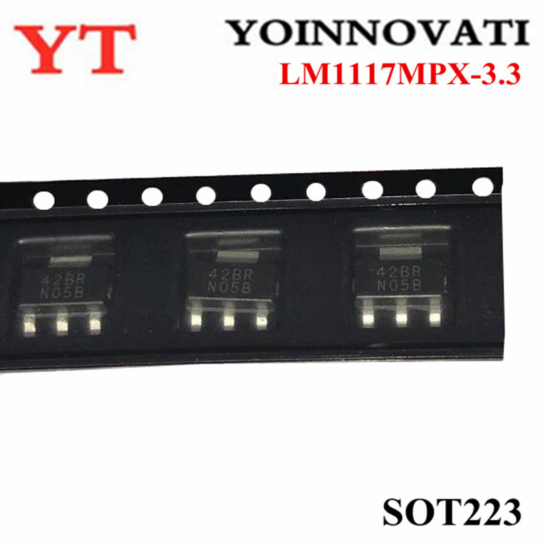 100 Cái / lốc LM1117MPX-3.3 LM1117MPX N05A SOT-223 IC Chất Lượng Tốt Nhất