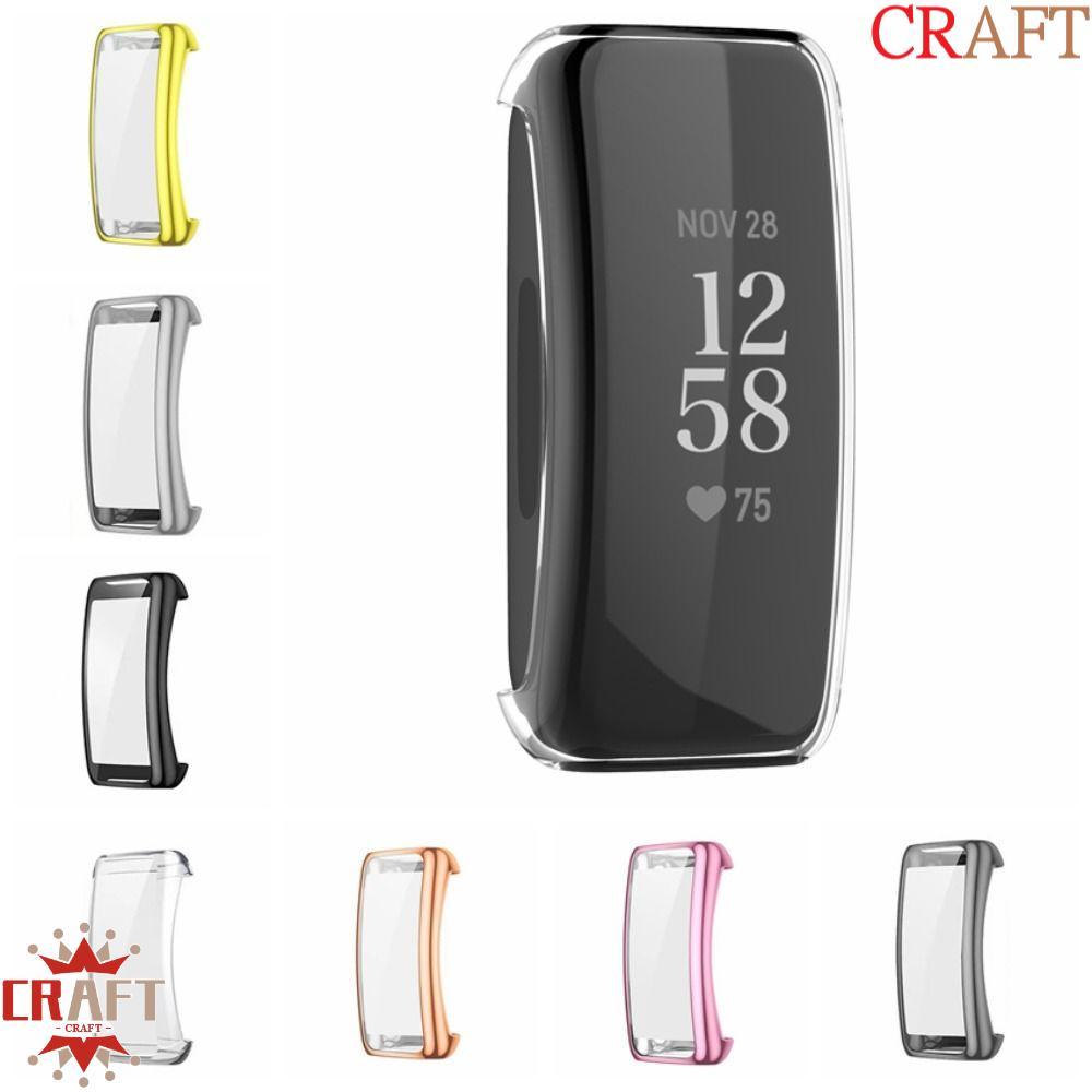 CRAFT Fitbit Inspire 3 Tấm bảo vệ màn hình, Vỏ đồng hồ TPU Inspire 3 trọn gói, Vỏ đồng hồ chống trầy