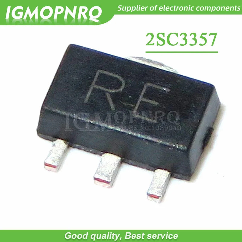100 Chiếc 2SC3357-RF C3357 SOT89 RF Hai Cực Transistor NPN Tần Số Cao Mới Ban Đầu