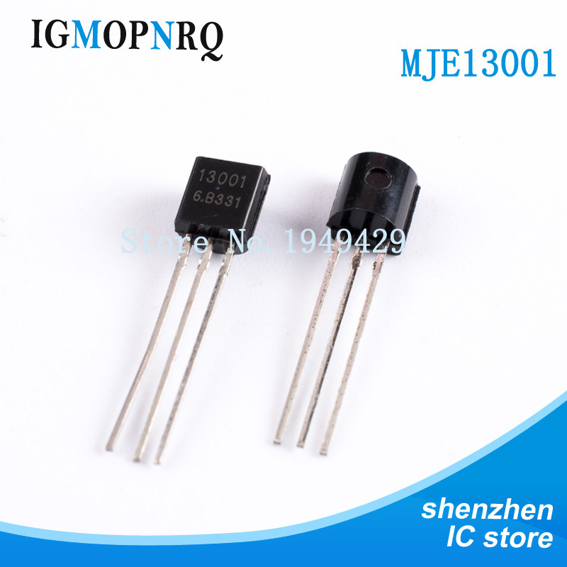 100 Cái / lốc MJE13001 E13001 13001 Triode TO-92 Transistor Mới