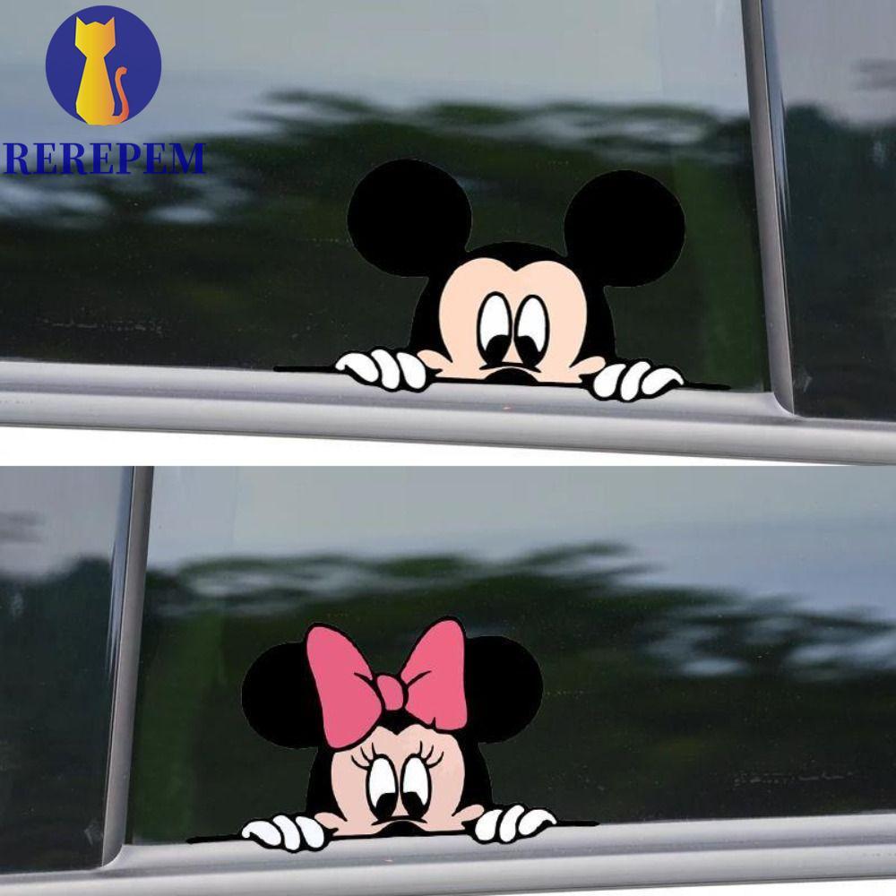 MARTIN1 Chuột Mickey Miếng Dán Xe Hơi, Giấy Mickey Minnie Mickey Minnie Mickey Minnie Miếng Dán Cửa 