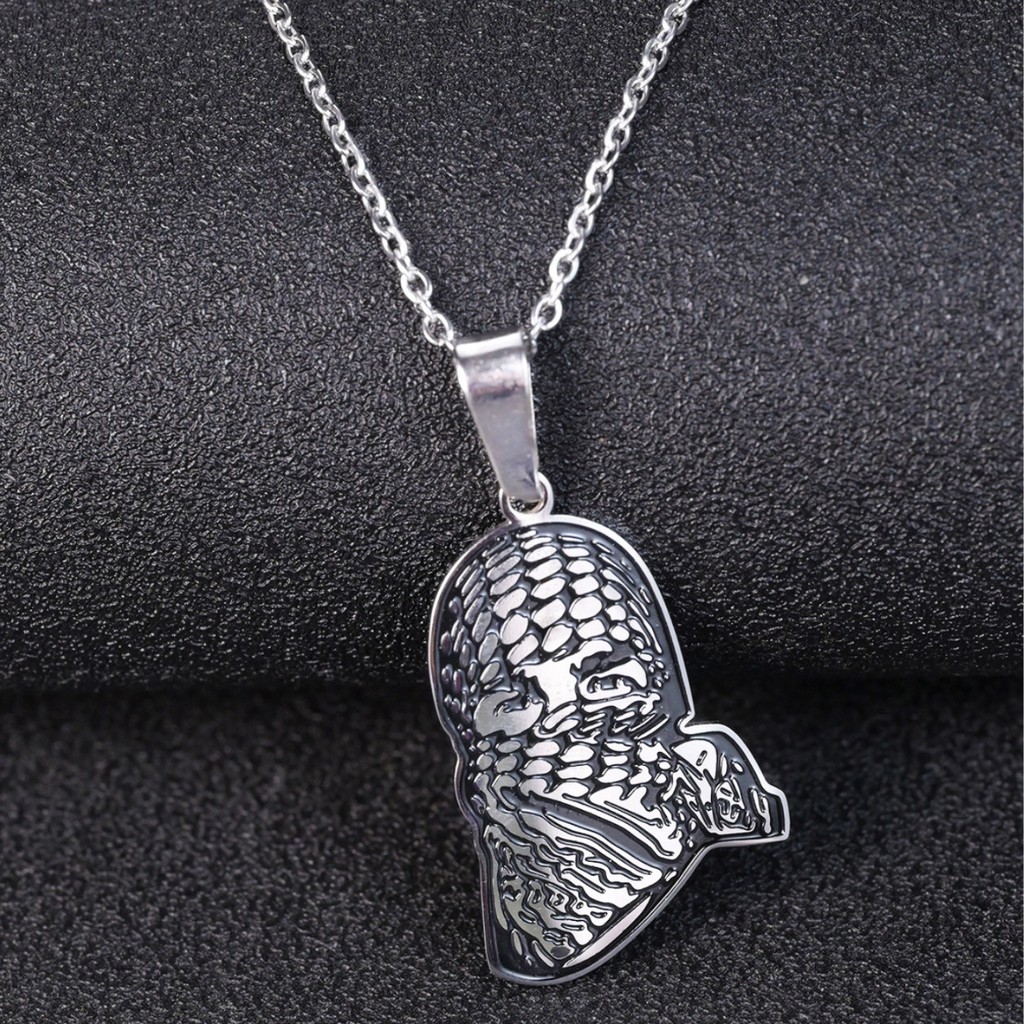 Spot Goods#Fashion Hot-Selling Hamas Stainless Steel Necklace Islamic Middle East Hot-Selling Jewelr