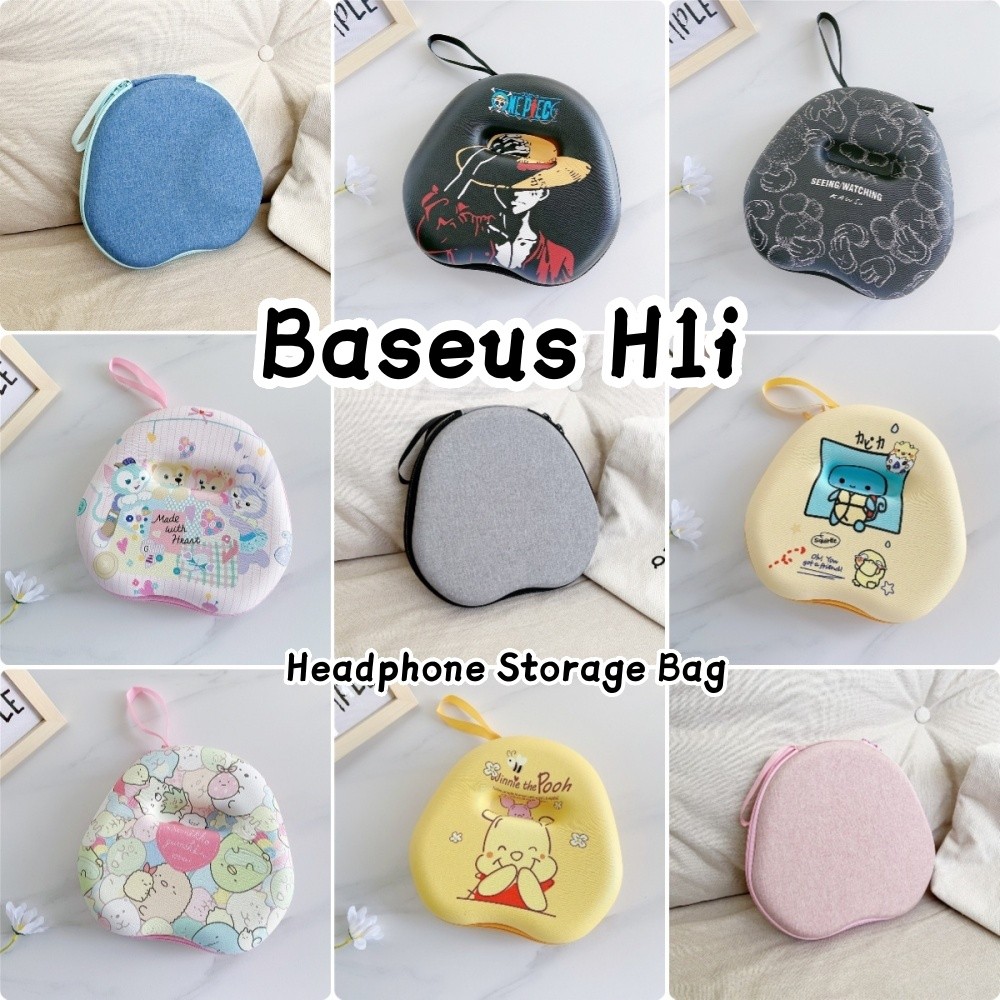 [Giao hàng nhanh] Dành cho tai nghe Baseus H1i Vỏ cứng Tai nghe dòng phim hoạt hình chống rơi Tai ng