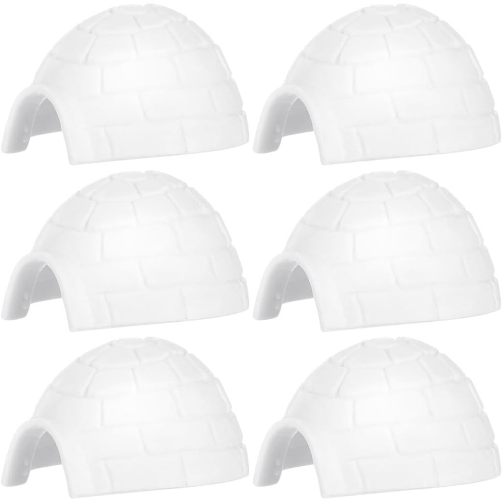 NOLITOY 18 Chiếc Tượng Nhỏ Igloo 1.57 Inch Igloo Bánh Toppers Cho Nhà Búp Bê Và Micro Trang Trí Phon