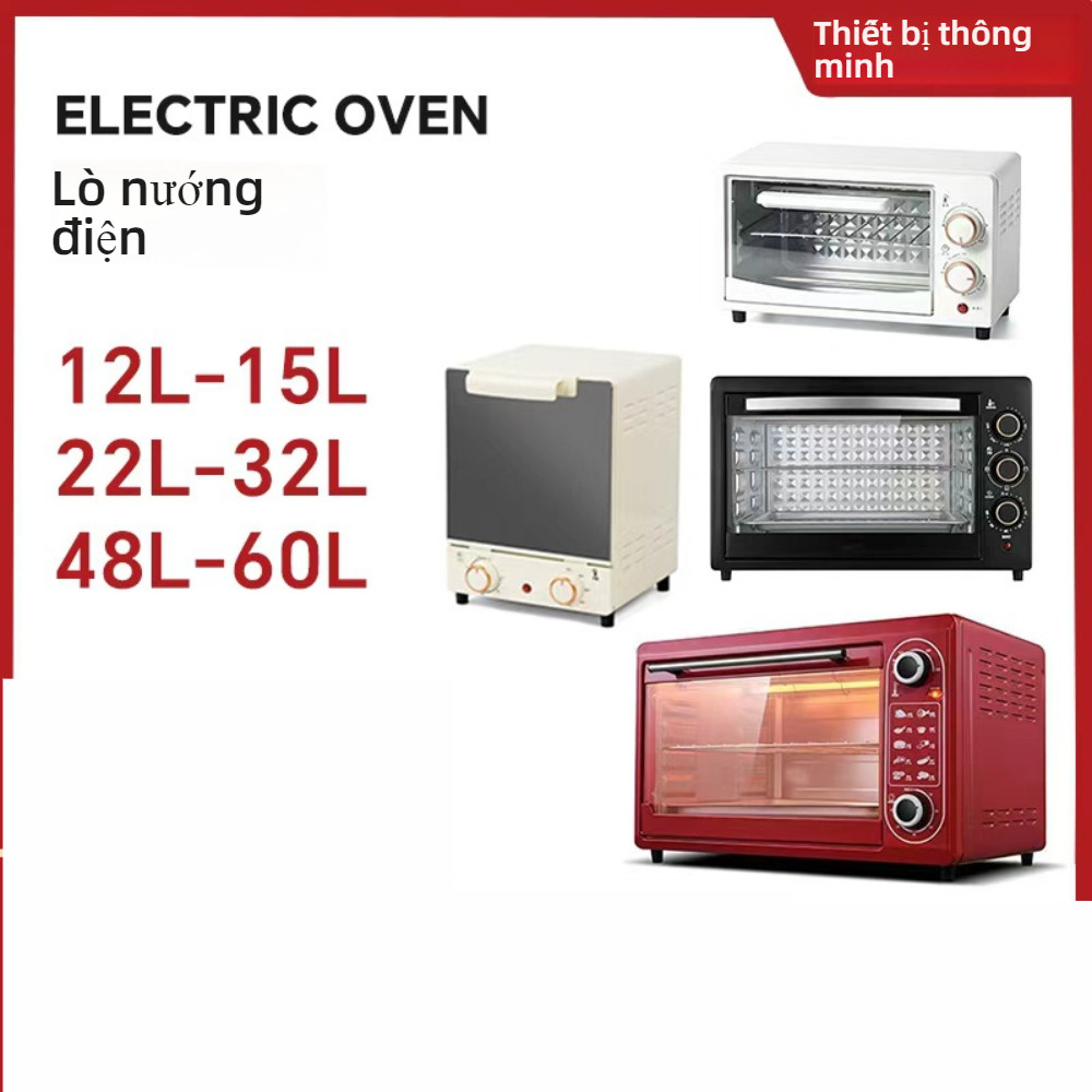 Lò nướng điện 9L/12L/22L/32L/48L/60L, nướng bánh đa năng lò nướng không khí!