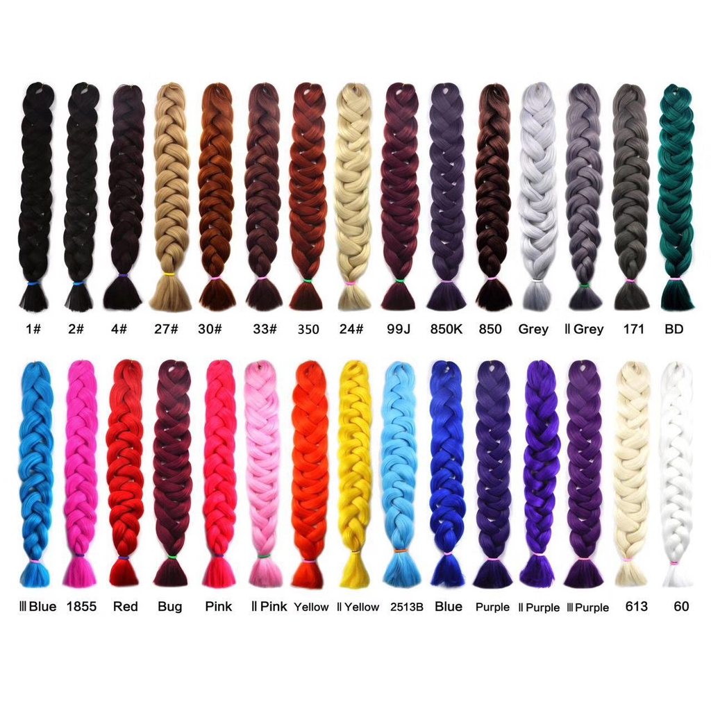 tóc giả thắt bím Bím tóc lớn châu Phi Bẩn bím châu Phi xpression braids hair twist jumbo braids