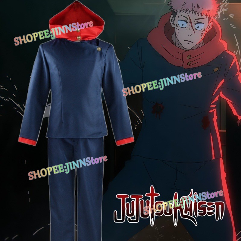-JINN Jujutsu Kaisen Season 3 Trang Phục Hóa Trang Itadori Yuji, Thích Hợp Lễ Hội và Tiệc Party