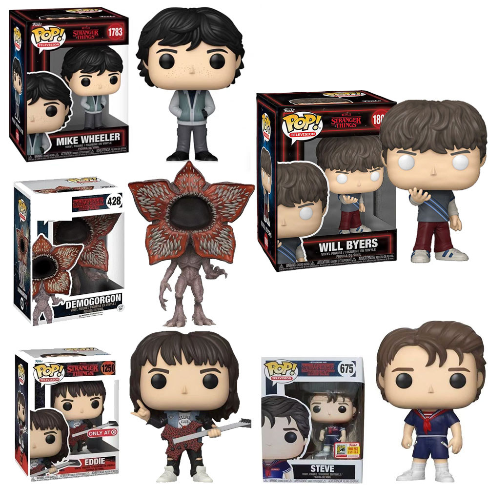 Funko Pop Stranger Things Hình Dustin Eddie Robin Steve Mike Sẽ Mẫu Búp Bê Trang Trí Cho Quà Tặng Qu