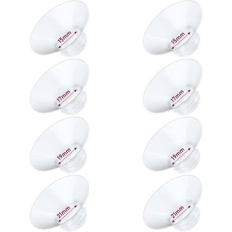 Chèn mặt bích 8 CÁI 15 / 17 / 19 / 21mm * 2 Cái Tương thích với Momcozy M9 / M6 / M5 / S12 Pro / V1 