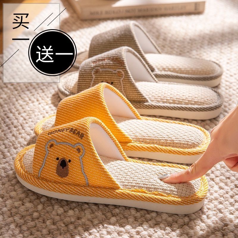 Dép vải lanh - Pha trộn vải Cotton cho mùa hè thoải mái | Thích hợp cho cả hai nam & Wome TgQO9SePP6