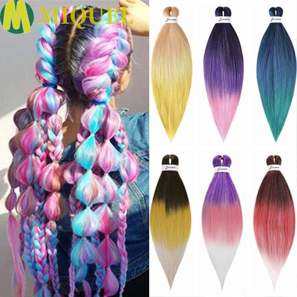 MIQUEL Jumbo Braid Hair, Corlorful Pre-long Ombre Braiding Hair, 26Inch Tổng Hợp DIY Hair Braids Jum