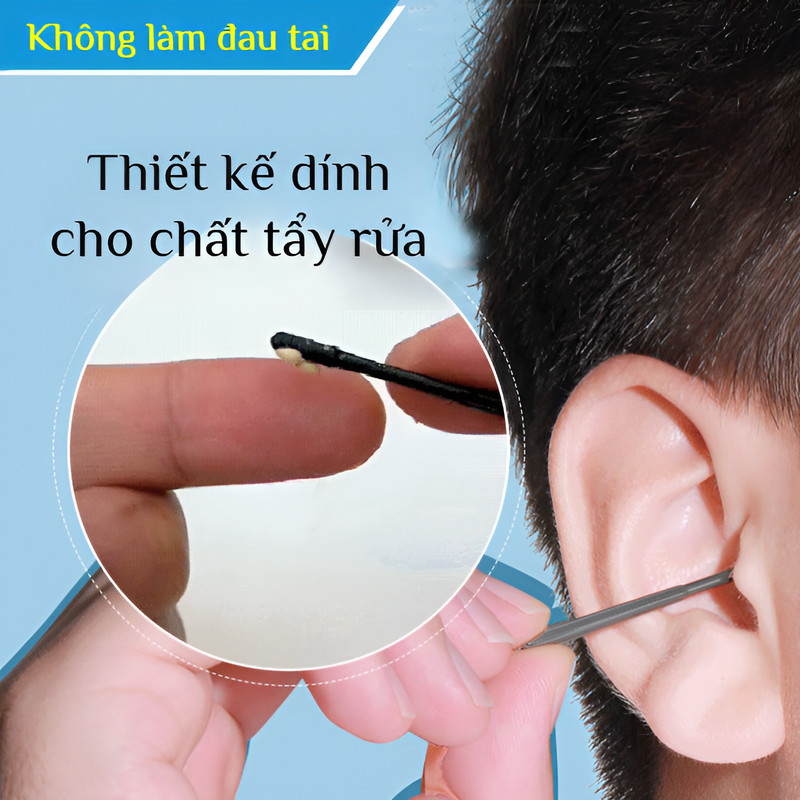 Que ngoáy tai dính/que ngoáy tai dính/que ngoáy tai dùng một lần/ngoáy tai bộ/tăm ngoáy tai dính/Dụn
