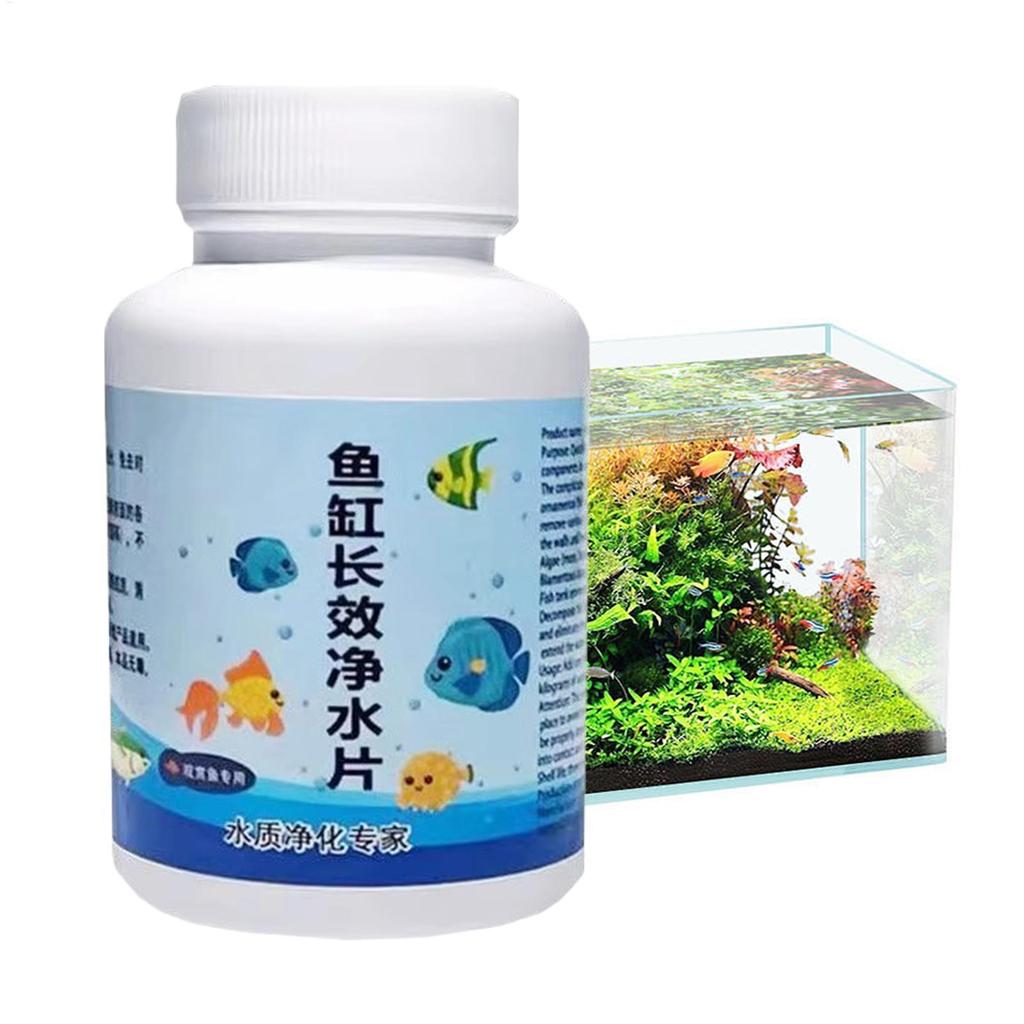 Water Purifier Tablets Powerful Fish Tank Water Purification Tablets Portable Fish Tank Cleaning Fas