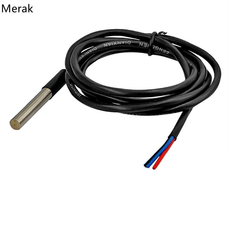 Bộ Sản Phẩm DS18b20 Bằng Thép Không Gỉ Đầu Dò Nhiệt Độ DS18b20 Chống Nước Cảm Biến Nhiệt Độ 18B20 Ch