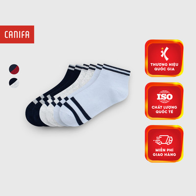 Tất bé trai CANIFA vớ cổ cao cổ thấp chất liệu cotton pha mềm mịn PS25 2AX25A002
