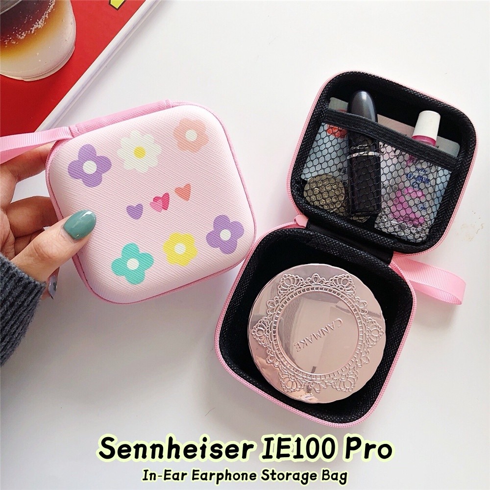 [Giao hàng nhanh] Dành cho tai nghe nhét tai Sennheiser IE100 Pro Phim hoạt hình mới Túi lưu trữ sạc