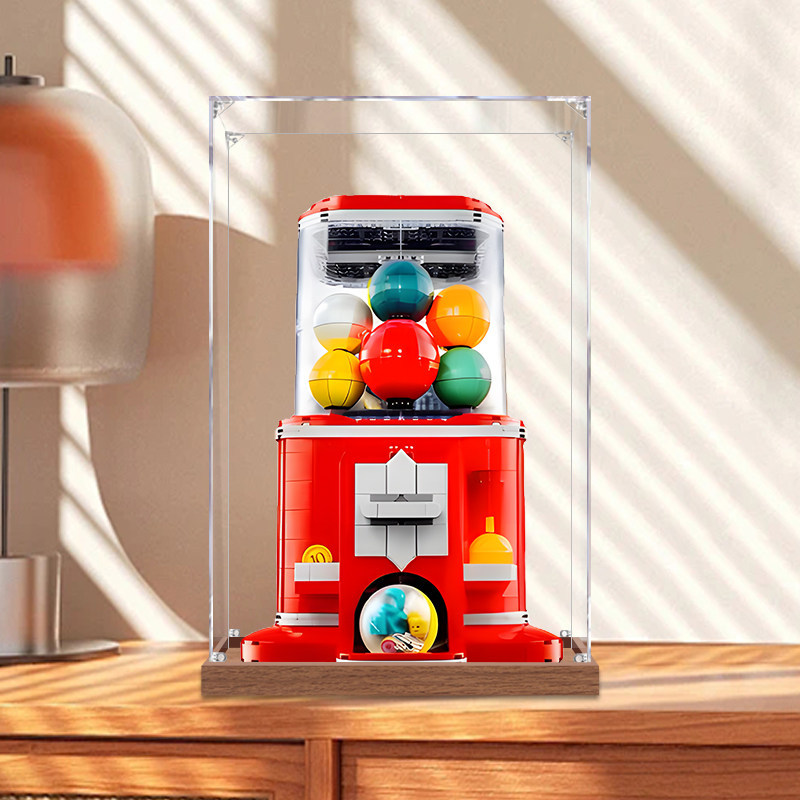 [Hộp trưng bày trong suốt] Máy đồ chơi viên nang Minifigure Hộp trưng bày Acrylic Thích hợp cho Lego